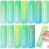 Sabary 60 Pcs Sensory Anxiety Stickers Bulk with Inspirational Quotes Calm Fidget Anxiety Textured Strip Stickers Different Styles for Adults Relief Mental Health Awareness Gifts(Gradient,Green)
