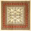 SAFAVIEH Lyndhurst Collection Area Rug - 6' Square, Ivory & Rust, Non-Shedding & Easy to Clean, Ideal for Living Room, Bedroom, Dining Space (LNH331R)