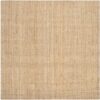 SAFAVIEH Natural Fiber Collection Area Rug - 10' Square, Natural, Handmade Jute & Coir, Ideal for Living Room, Bedroom, Dining Space (NF747A)