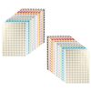 SAFIGLE 32 Sheets Self-Adhesive Colored Circle Stickers, Waterproof Removable Round Dot Label Sheets, 3/8 Inch Vibrant Style for Files, Color Documents, Office Coding and Sealing