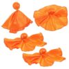 SAFIGLE 4pcs Orange Football Match Tossing Flags for Referee Use, Lightweight Nylon and Polyester Fabric Penalty Flags, Enhance Fairness and Accuracy in Football-related Events and Games