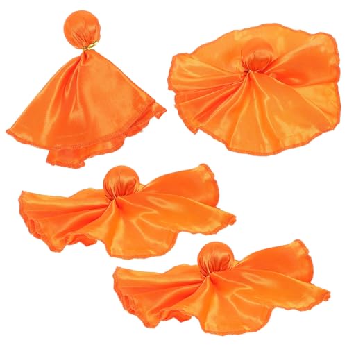 SAFIGLE 4pcs Orange Football Match Tossing Flags for Referee Use, Lightweight Nylon and Polyester Fabric Penalty Flags, Enhance Fairness and Accuracy in Football-related Events and Games