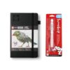 SAKURA SumoGrip Pencil and A5 Sketchbook Black Drawing Sketch Bundle