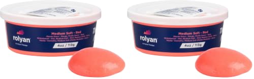 Sammons Preston Therapy Putty, Therapeutic Hand Exerciser, Theraputty for Finger and Hand Rehabilitation, Exercise Putty to Improve Hand Grip Strength, Occupational Therapy, 4 Ounce, Medium Soft, Red