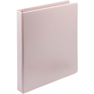 Samsill Plant-Based 1 Inch Durable D-Ring, View Binder, Eco-Friendly, USDA Certified Biobased, Single, Rose
