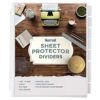 Samsill Sheet Protector Dividers, 8.5 x 11 Inch Page Protectors for 3 Ring Binder with Pockets, Super Heavy Duty, 8 Binder Dividers with Tabs, Letter Size, Top Loading, Acid Free, 1 Set