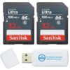 SanDisk Class 10 Memory Card 2 Pack 32GB Ultra SD Card SDSDUNR-032G-GN3IN