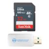 SanDisk Memory Card 32GB Ultra Class 10 SD Card SDSDUNR-032G-GN3IN