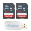 SanDisk UHS-1 Ultra Class 10 16GB Memory Card 2 Pack SDSDUNS-016G-GN3IN