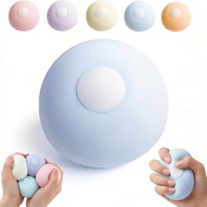 Sand Squishy Ball, Squishy Toys - Ice Sensation Shapeable Malleable Sand-Filled Squeeze Toys Stress Ball for Anxiety Relief & Asmr Toys Squishy Fidget Toys Balls for Kids & Adults (Blueberry Ice)