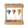 Sand Timer Set Wooden Hourglass Sandglass Clock for Cooking Classroom Exercise