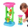 Sand & Water Wheel Tower Toy, Play Sand Wheel Toy, Sands Funnel Toys
