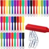 Sanwuta 12 Pcs Magnetic Bingo Wand for Kids Educational 8 Inch Rainbow Magnet Wand with Bar Magnet Sticks Science Experiment Tools for Preschool Learning Toys Classroom Bingo Games