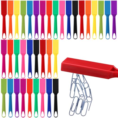 Sanwuta 12 Pcs Magnetic Bingo Wand for Kids Educational 8 Inch Rainbow Magnet Wand with Bar Magnet Sticks Science Experiment Tools for Preschool Learning Toys Classroom Bingo Games