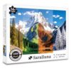 Saralluna Alpine 4 Season Scenery Puzzle for Adults 1000 Pieces,Realistic Landscape Art Jigsaw Puzzle, Wall Decor for Puzzle Lover with Storage Bag, 27.5" x 19.6"