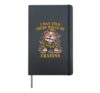 Sarcastic I WAS TOLD THERE BE CRAYONS Jarhead MRE Eater Joke Hardcover Journal, Black