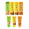 Sauce tube shaped highlighter pen set green yellow orange 4 pack for office desk