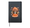 Sausage Dog Heart Doxie Girl Valentine's Day Women Dachshund Hardcover Journal, Black