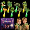 Sauyoza 36 Pack Camouflage Party Favors LED Finger Lights for Kids