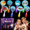 Sauyoza 36 Pack Dog Hero Party Favors LED Finger Lights , Puppy Theme Goodie Bag Stuffers, Classroom Treasure Box Prizes, Glow in the Dark Dog Party Supplies
