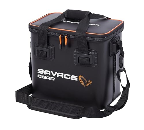 Savage Gear WPMP Waterproof Insulated Cooler Bag - Heavy-Duty EVA Lunch & Bait Cooler for Fishing, Camping, Hiking & Boating | 5 mm Thermal Insulation | Includes 2 Cooling Elements & Shoulder Strap