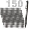 Sayglossy 150 Pcs Black Ballpoint Pens Bulk 1.0 mm Ink Pens Bulk Ink Medium Point Retractable Rollerball Smooth Writing Quick Dry No Smudge for Office, School, Nurses, Journaling Medium Tip Pack