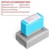 Sayglossy 1 Pcs Special Accommodations Self Inking Stamp for Teachers SPED Modifications Rubber Stamp Back to School First Day of School Teacher Dormitory Supplies (Blue Case with Red Ink)