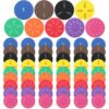 Sayglossy 6 Sets Fraction Circles Set for Math Classroom Fractions Manipulatives Math Manipulatives for Home School Supplies