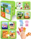 SAYHALO Montessori Busy Board for Toddlers 1-4, 4 Seasons Quiet Busy Board with Interactive Activities, Sensory Learning Toy for Fine Motor Skills, Travel Activity Book for Car, Airplane & Home Play