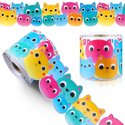 Saypacck 68.9 ft Cute Cats Bulletin Board Border Back to School Theme Decoration First Day of School Rolled Border Trim for Party Classroom Bulletin Boards Chalkboard Wall Decor