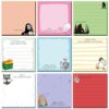 Saypacck 9 Pads Funny Sticky Notes Cartoon Self Stick Notepads 3x3 Inches Notes Adhesive Memo Pad Office Decor Gifts for Students School Teacher Office Meeting(Funny)