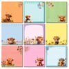 Saypacck 9 Pads Highland Cow Sticky Notes 3x3 Inch Cute Self Stick Notepads Notes Adhesive Memo Pad Office Decor Gifts for Students School Teacher Meeting Office Supplies