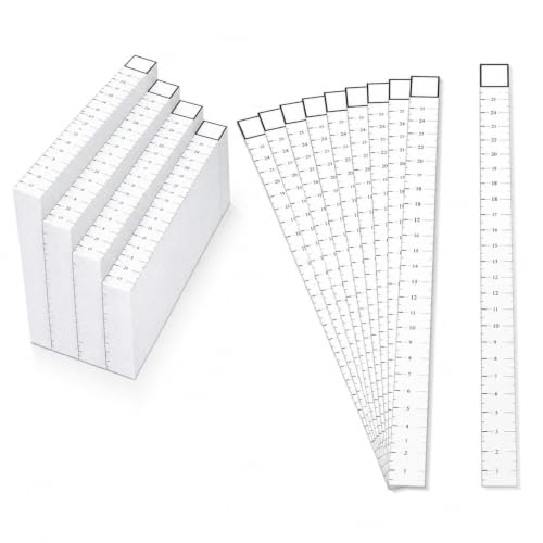 Saysurey Attic Measuring Rulers (Case of 200), 25 Inch, Card Stock, Attic Insulation R Value Ruler for Insulators Ceiling Insulation