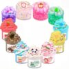 Scented 11 Pack Peach - Slime kit with 4 Clear and 7 Butter Slime,Super Soft Non-Sticky, Jelly Cube Crunchy Crystal Slime,Birthday Party Favor,Christmas Stocking Stuffers for Kids