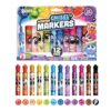Scentos Scented Chisel Tip Markers 12 Pack, With Fruit Scent, 12 Assorted Colors, Different Fruity Each, Washable Markers, Marker for Kids, for Posters and Science Fairs, Super Washable Ink.
