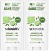 Schmidt's Natural Deodorant, Aluminum Free | Bergamot and Lime | 24 Hour Protection | Vegan | 2.65 oz