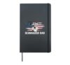 Schnauzer Dad US Flag Dad Of A Schnauzer Father Hardcover Journal, Black