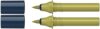 Schneider 040 Paint-It Twinmarker Cartridges (Brush Tip - Brush, Colour-Intensive Water-based Ink for Use on Paper, 95% Recycled Plastic) Olive Green 043