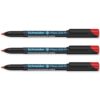 Schneider Maxx 224 M Permanent Marker Pen 1.0mm Medium Line, Red 3 Pack