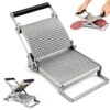 Schnitzel Press Machine Stainless Steel Manual Meat Tenderizer Clamp-On Adjustable Pressure Stable Cutlet Flattener and Patty Maker for Beef Pork Steak Kitchen Gadget Home BBQ Cooking Meal Tool