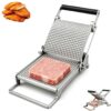 Schnitzel Press Machine, Stainless Steel Manual Meat Tenderizer, Heavy Duty Steak Softening Tool, Quick Processing Manual Meat Tenderizer, Kitchen Gadget for Home BBQ Cooking Meal Prep Tool