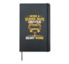 School Bus Driver Is Heart Work Appreciation Hardcover Journal, Black