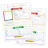 School Memory Questionnaire, 25 Sheets First Day of School All About Me Worksheet for Kids, 8 x 10 Inch Back to School Interview Papers for Teachers Classroom - A02