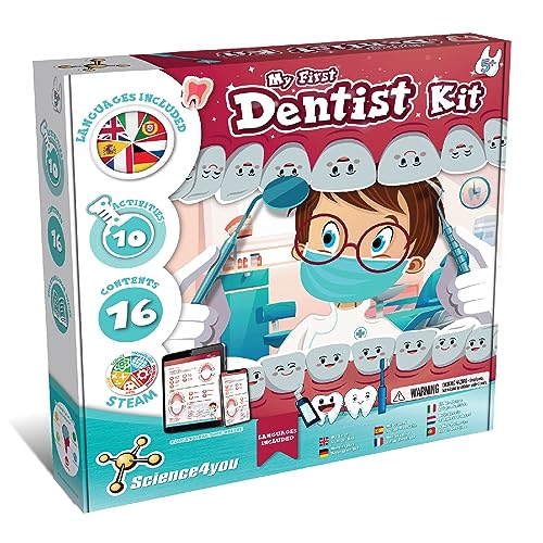 Science4you Dentist Kit for Kids - Dentist Toys for Kids + Doctors Kit with 10 Activities, Doctor Set with Dentist Games for Children, STEM Toys and Gifts for 5+ Year Old Boys and Girls
