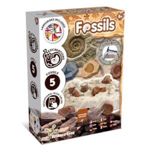 Science4you Fossil Digging Kit for Kids – Archeology, Excavation and Paleotology Kits for Kids, Fossil Dig, Stem Toy and Gift for Boys and Girls Age 6 7 8-12+