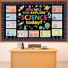 Science Bulletin Board Decorations Set Back to School Scientific Principles Posters Classroom Decor Scientific Exploration Paper Cutouts for School Office Home Chalkboard Wall Teacher Supplies