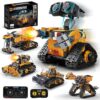 Sciencow Building Toys STEM Robot Kit，5 in 1 Remote & APP Controlled Building Set，DIY Educational Building Blocks Set ，Educational Gift for Boys Girls Age 6 7 8 9 10 11 12 13 14+ Year Old