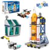 Sciencow Exploratory Building Blocks Set: 461PCS Rocket, Space Shuttle, Moon Buggy, and Satellite Kit - STEM Learning with Space Capsule - Ideal for 6-12 Year Old Boys
