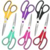 Scissors, 6 Pack 8" All Purpose Comfort-Grip Sharp Shears for Everyday Use