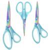 Scissors All Purpose,5, 8, 10 Inch 3 Pack,Blue